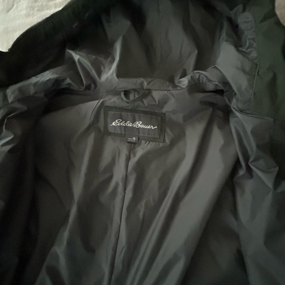 Loden Green trench coat by Eddie Bauer - Picture 4 of 4